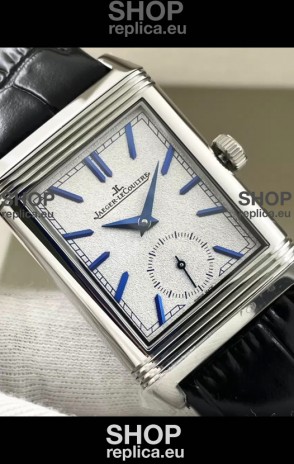Jaeger-LeCoultre Reverso DuoFace Steel Casing Watch Nay Blue Dial in Swiss Automatic Movement