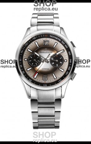 Jaeger LeCoultre Polaris Chronograph Stainless Steel Casing Grey Dial Swiss Replica Watch 