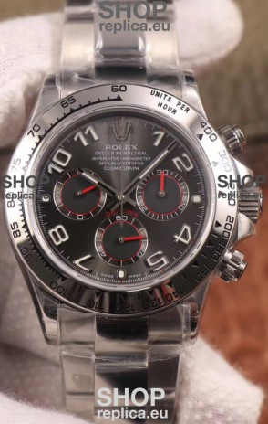 Rolex Cosmograph Daytona 116509 Dark Grey Dial Cal.4130 Movement - 904L Steel Watch