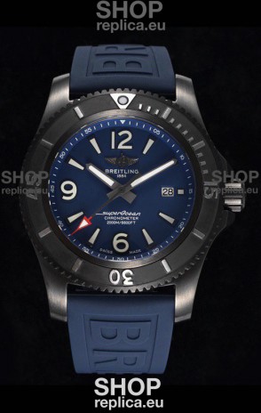 Breitling Superocean Automatic 46 Black Steel - Blue Dial in DLC Coated Casing 