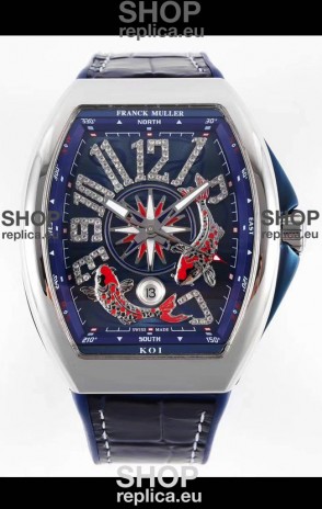 Franck Muller Vanguard KOI V45 YT SC DT AC BL KOI 2 Swiss Replica Watch 