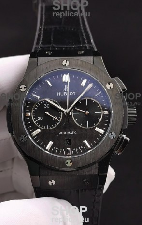 Hublot Classic Fusion Chronograph Ceramic Casing/Bezel Carbon Dial 1:1 Mirror Replica Watch 