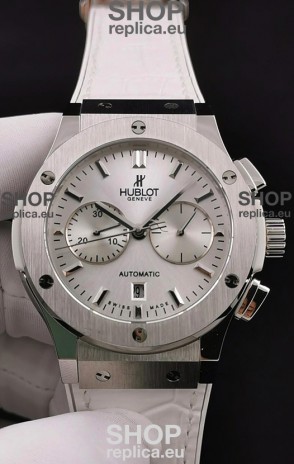 Hublot Classic Fusion Chronograph Stainless Steel Casing Silver Dial 1:1 Mirror Replica Watch 