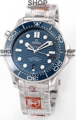 Omega Seamaster 300M Master Chronometer Blue Swiss 904L Steel 1:1 Mirror Replica Watch