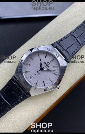 Omega Co-Axial Constellation 41MM 904L Steel Grey Dial 1:1 Mirror Replica Watch