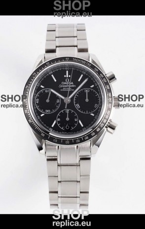 Omega Speedmaster Racing 904L Steel Chronograph 1:1 Mirror Replica in Black Dial