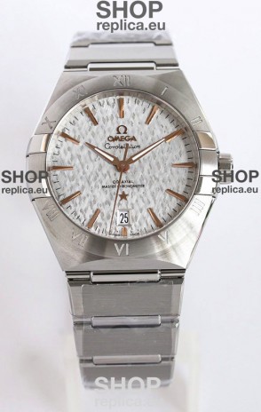 Omega Co-Axial Constellation 41MM 904L Steel Grey Dial 1:1 Mirror Replica Watch