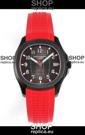 Patek Philippe Aquanaut 5167 Black Venom Edition 1:1 Mirror Replica Watch - Red Strap
