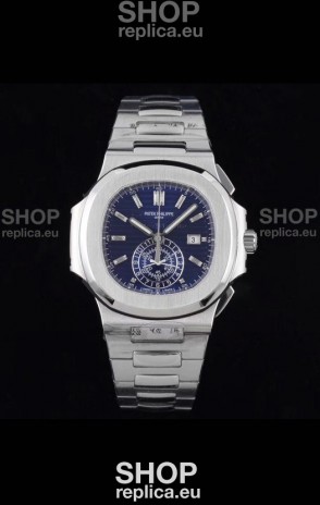Patek Philippe Nautilus 5980/1A 904L Steel Case in Blue Dial - 1:1 Mirror Replica