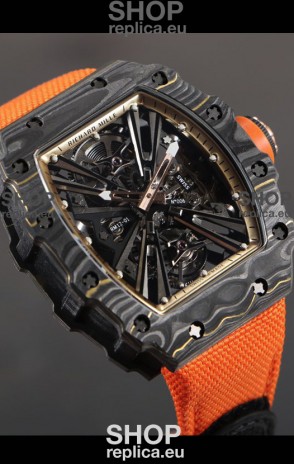 Richard Mille RM12-01 Carbon Fiber Case Genuine Tourbillon Movement 1:1 Mirror Replica Watch