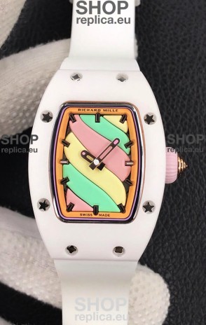 Richard Mille RM-07 Bon Bon White Ceramic Ladies 1:1 Swiss Replica Watch 