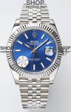 Rolex Datejust Cal.3235 Movement Swiss Watch 1:1 Mirror Replica 904L Steel 41MM - Blue Dial 