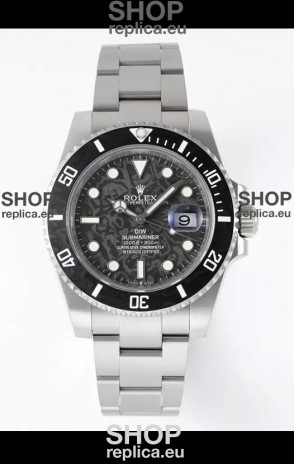 Rolex Submariner DiW Stainless Steel Casing Black Ceramic Bezel Edition Watch 
