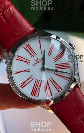 Omega De Ville Tresor Edition Swiss Quartz Watch 36MM Steel Casing White Dial