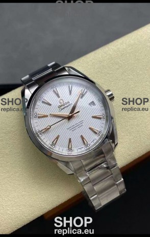 Omega Aqua Terra 150M White Dial 904L Steel Casing White Dial 1:1 Mirror Replica 41MM 