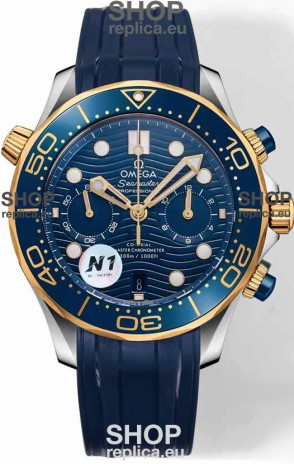 Omega Seamaster Co-Axial Master Chronograph Two Tone Blue Dial 44MM 1:1 Mirror Replica