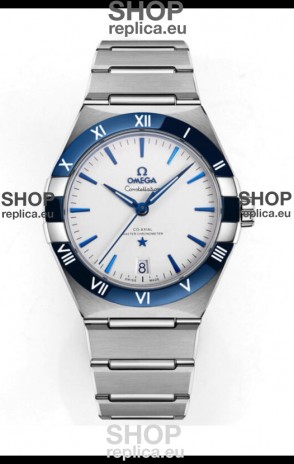 Omega Co-Axial Constellation Stainless White Green Dial 1:1 Mirror Replica 41MM