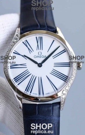 Omega De Ville Tresor Edition Swiss Quartz Watch 36MM Steel Casing White Dial