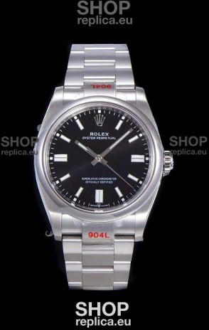 Rolex Oyster Perpetual REF#124300 41MM Cal.3230 Movement Swiss Replica Black Dial 904L Steel 1:1 Mirror Replica Watch