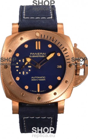 Panerai PAM1074 Submersible Bronzo Blu Abisso 1:1 Mirror Swiss Replica 42MM 