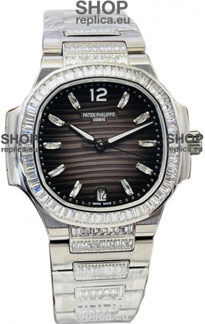 Patek Philippe Nautilus 7118 35MM 1:1 Stainless Steel Grey Dial 1:1 Mirror Replica Watch