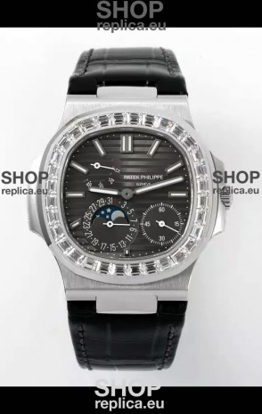 Patek Philippe Nautilus 5712/1A 1:1 Quality Swiss Replica Watch in Grey Dial