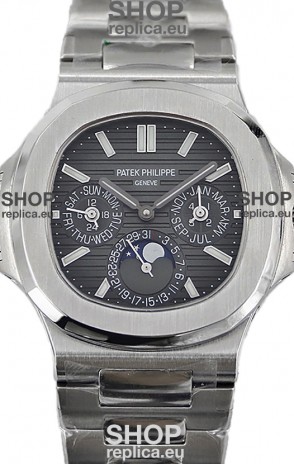 Patek Philippe Nautilus 5740 Perpetual Calendar Stainless Steel Grey Dial Swiss Replica Watch 