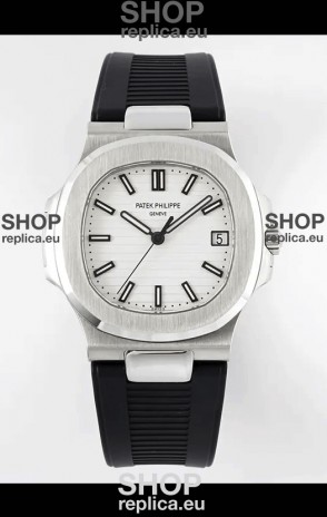Patek Philippe Nautilus 5711/1A-011 1:1 Mirror Swiss Replica Watch in White Dial 904L Steel