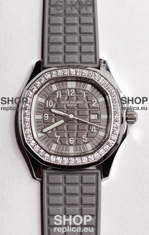 Patek Philippe Super Clone Aquanaut LUCE 5069-001 Quartz in Grey Dial 35MM