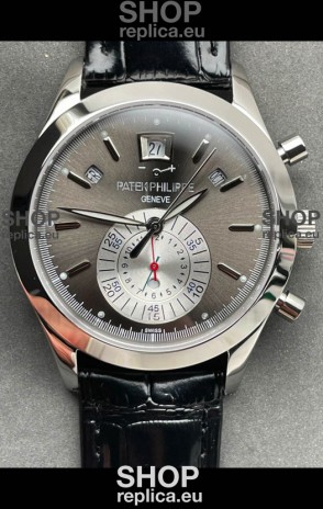 Patek Philippe Super Clone 5960P Annual Calandar Chronograph Steel Dial 1:1 Mirror Swiss Replica Watch