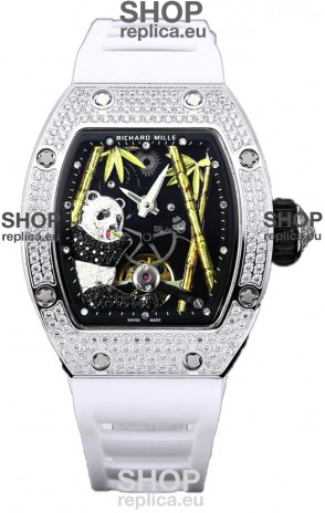 Richard Mille RM26-01 Tourbillon Panda Stainless Steel Casing Swiss Movement Watch 