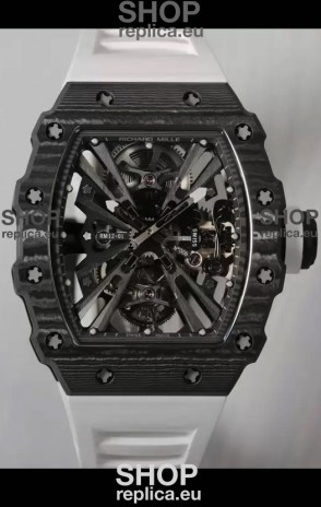 Richard Mille RM12-01 Carbon Fiber Case Genuine Tourbillon Movement 1:1 Mirror Replica Watch