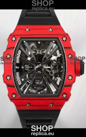 Richard Mille RM12-01 Carbon Fiber Case Genuine Tourbillon Movement 1:1 Mirror Replica Watch