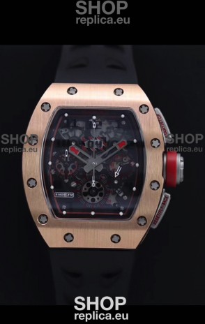 Richard Mille RM011-FM Felipe Massa Rose Gold Casing Swiss Replica Watch