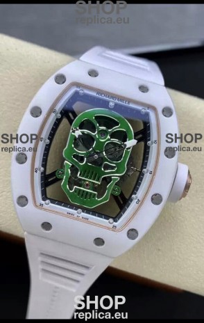 Richard Mille RM052-01 Skull Genuine Tourbillon Edition Watch in Ceramic Casing