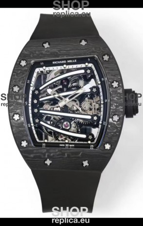 Richard Mille Super Clone RM59-01 Carbon NTPT Case Black Dial Swiss Replica Watch