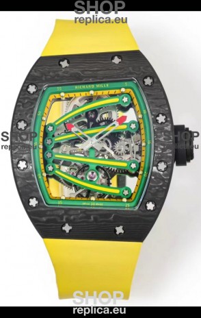 Richard Mille Super Clone RM59-01 Carbon NTPT Case Green Dial Swiss Replica Watch