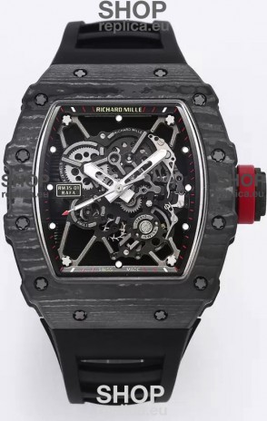 Richard Mille RM35-01 Rafael Nadal Carbon Fiber Casing with Genuine Tourbillon Super Clone Watch