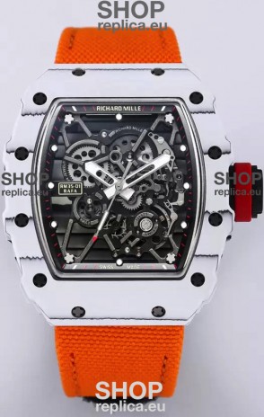 Richard Mille RM35-01 Rafael Nadal Carbon Fiber Casing with Genuine Tourbillon Super Clone Watch
