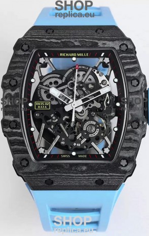 Richard Mille RM35-02 Rafael Nadal Carbon Fiber Casing with Genuine Tourbillon Super Clone Watch