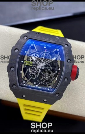 Richard Mille RM35-02 Rafael Nadal Carbon Fiber Casing with Genuine Tourbillon Super Clone Watch