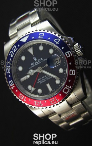 Rolex GMT Masters II 116719BLRO Pepsi Bezel Cal.3186 Movement Swiss Replica - Ultimate 904L Steel Watch