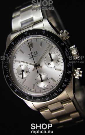 Rolex Daytona Vintage Steel Dial Swiss Replica Watch - 904L Steel Watch 
