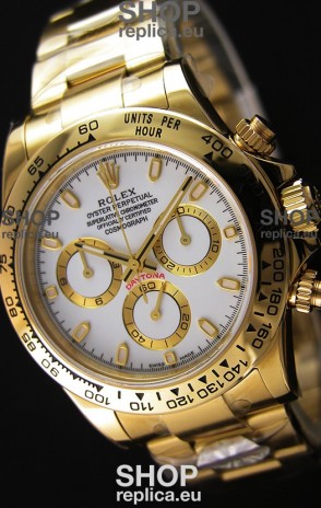 Rolex Cosmograph Daytona 116508 Yellow Gold Original Cal.4130 Movement - Improved Ultimate 904L Steel Watch