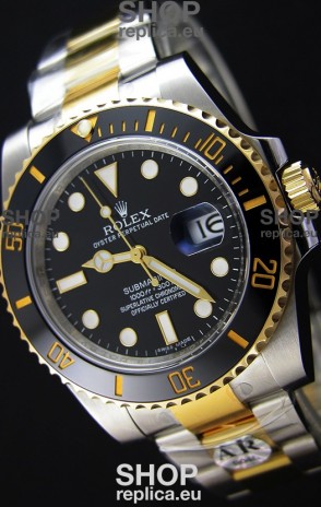 Rolex Submariner Date Ceramic Two Tone 116613 - Replica 1:1 Mirror - Ultimate 904L Steel Watch 