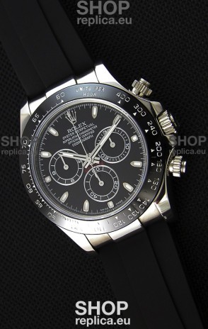Rolex Cosmograph Daytona Black Dial Original Cal.4130 Movement - Ultimate 904L Steel Watch