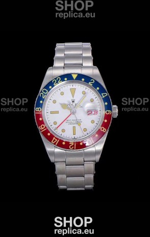 Rolex GMT Master Vintage Edition Swiss Replica Watch in White Dial