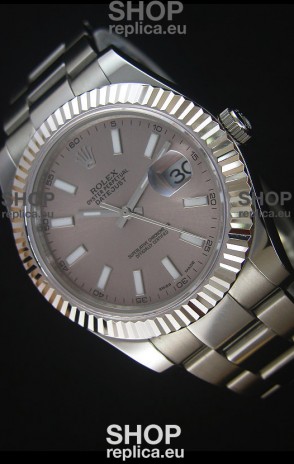 Rolex Datejust Japanese Replica Watch - Grey Dial in 41MM with Oyster Strap