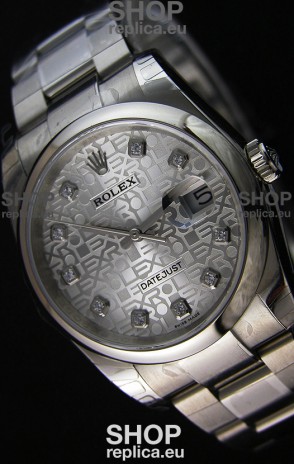 Rolex Datejust Japanese Replica Watch - Silver Dial in 36MM with Oyster Strap