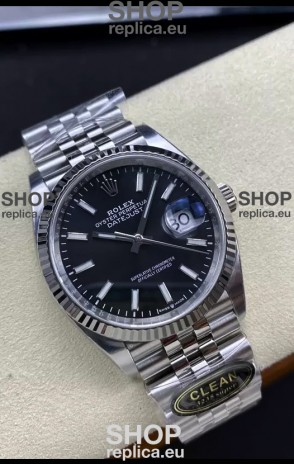 Rolex Datejust Cal.3235 Movement 1:1 Mirror Replica 904L Steel 36MM - Black Dial